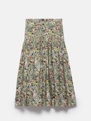 Mint Velvet Black Floral Print Midi Skirt - Image 6 of 8