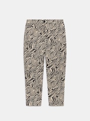 Mint Velvet Black Zebra Print Capri Trousers - Image 4 of 5