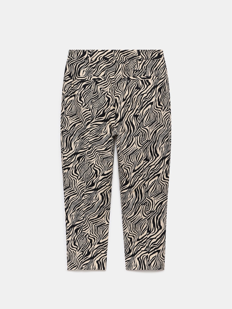 Mint Velvet Black Zebra Print Capri Trousers - Image 5 of 5 Mint Velvet Black Zebra Print Capri Trousers - Image 5 of 5