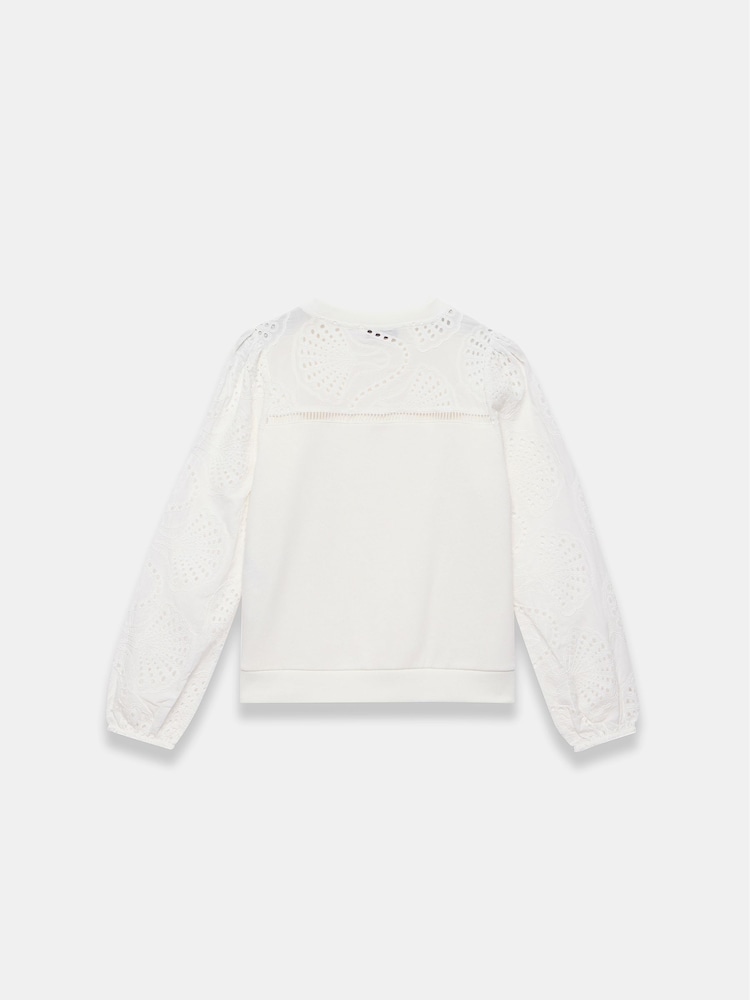 سويت شيرت بكُم مطرَّز من Mint Velvet - صورة 8 من 8