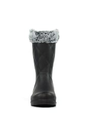 Lunar LD Norway Faux Fur Lined Black Wellingtons - صورة 7 من 10