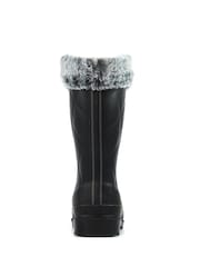 Lunar LD Norway Faux Fur Lined Black Wellingtons - صورة 8 من 10
