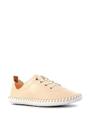 Lunar Cream St Ives Leather Plimsoll čevlji - Slika 3 iz 8