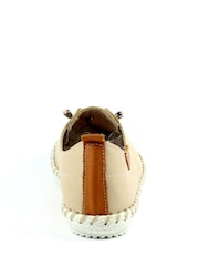 Lunar Cream St Ives Leather Plimsoll čevlji - Slika 6 iz 8