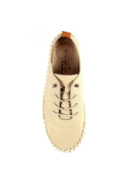 Lunar Cream St Ives Leather Plimsoll čevlji - Slika 7 iz 8