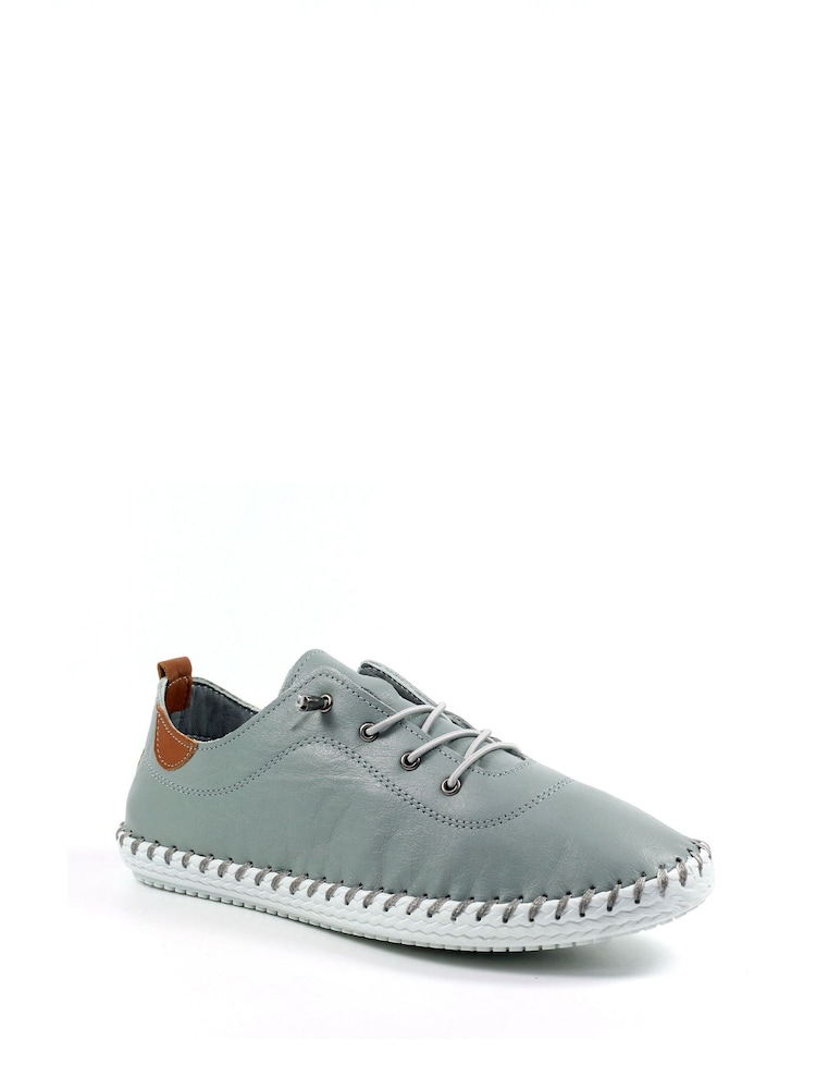 Lunar Grey St Ives Leather Plimsoll Shoes - Imagen 2 de 10 Lunar Grey St Ives Leather Plimsoll Shoes - Imagen 2 de 10