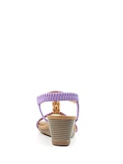 Lunar Purple Florence Wedge Sandals - Image 5 of 7