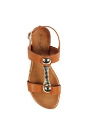 Lunar Renoir Brown Sandals - Image 6 of 7