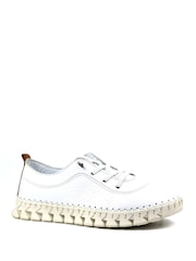 Lunar St Austell Leather Plimsoll White Shoes - Image 2 of 8