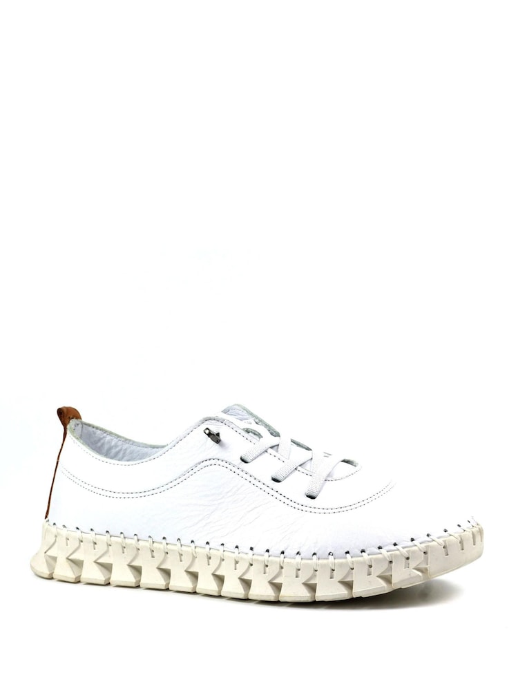 Lunar St Austell Leather Plimsoll White Shoes - Image 2 of 8