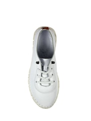 Lunar St Austell Leather Plimsoll White Shoes - Image 6 of 8