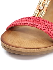 Lunar Orange Florence Wedge Sandals - Image 7 of 7
