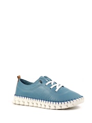 Lunar modra St Austell Light Leather Plimsoll čevlji - Slika 2 iz 8