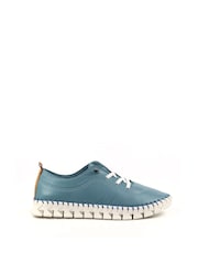 Lunar modra St Austell Light Leather Plimsoll čevlji - Slika 3 iz 8