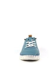 Lunar modra St Austell Light Leather Plimsoll čevlji - Slika 5 iz 8