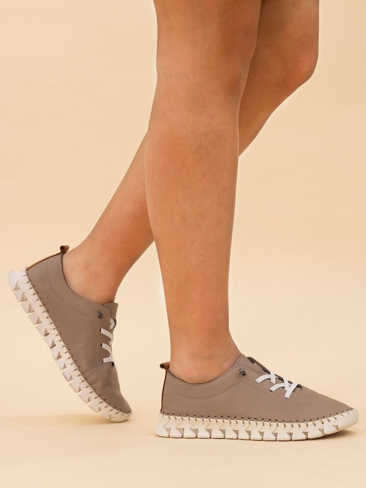 Lunar naravna St Austell Leather Plimsoll čevlji - Slika 1 iz 8 Lunar naravna St Austell Leather Plimsoll čevlji - Slika 1 iz 8