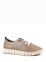 Lunar naravna St Austell Leather Plimsoll čevlji - Slika 3 iz 8