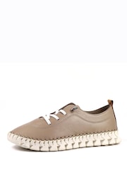 Lunar naravna St Austell Leather Plimsoll čevlji - Slika 4 iz 8