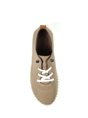 Lunar naravna St Austell Leather Plimsoll čevlji - Slika 7 iz 8