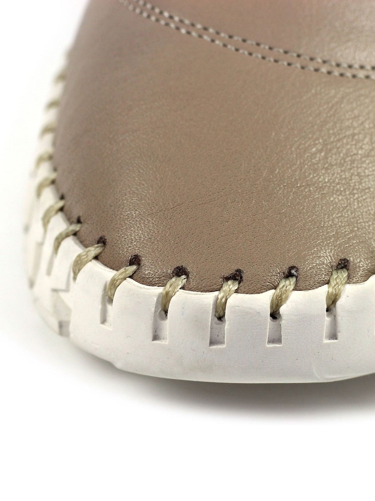 Lunar naravna St Austell Leather Plimsoll čevlji - Slika 8 iz 8