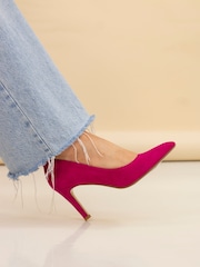 Lunar Pink Amy Fuchsia Court Shoes - Image 1 of 3