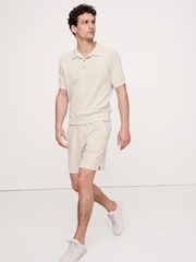 Бежевый - Banana Republic Waffle Knit Polo Shirt - Image 3 of 5
