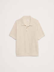 Бежевый - Banana Republic Waffle Knit Polo Shirt - Image 5 of 5