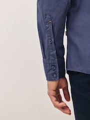 BOSS Dark Blue Relegant Shirt - Image 4 of 5