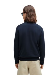 BOSS Light Blue Regular-Fit Logo Jumper - Image 6 of 9