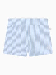 MORI Blue UPF 50+ Seersucker Stripe Swim Shorts - Image 3 of 3
