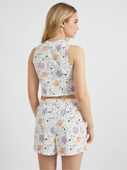 Skinnydip White Snoopy Vest & Short Pyjama Set - Image 3 of 5