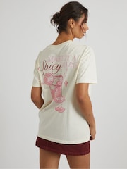 Skinnydip Cream Spicy Margs T-Shirt - Image 2 of 5