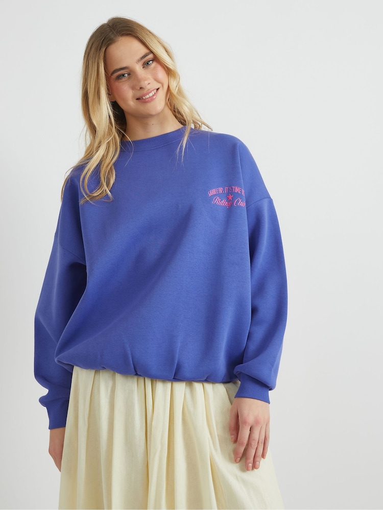 Skinnydip Blue Wanted Cowboys Sweatshirt - Image 2 of 5