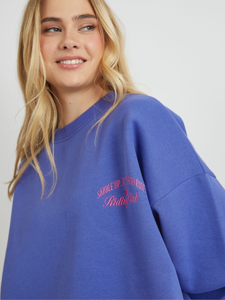 Skinnydip Blue Wanted Cowboys Sweatshirt - Image 5 of 5