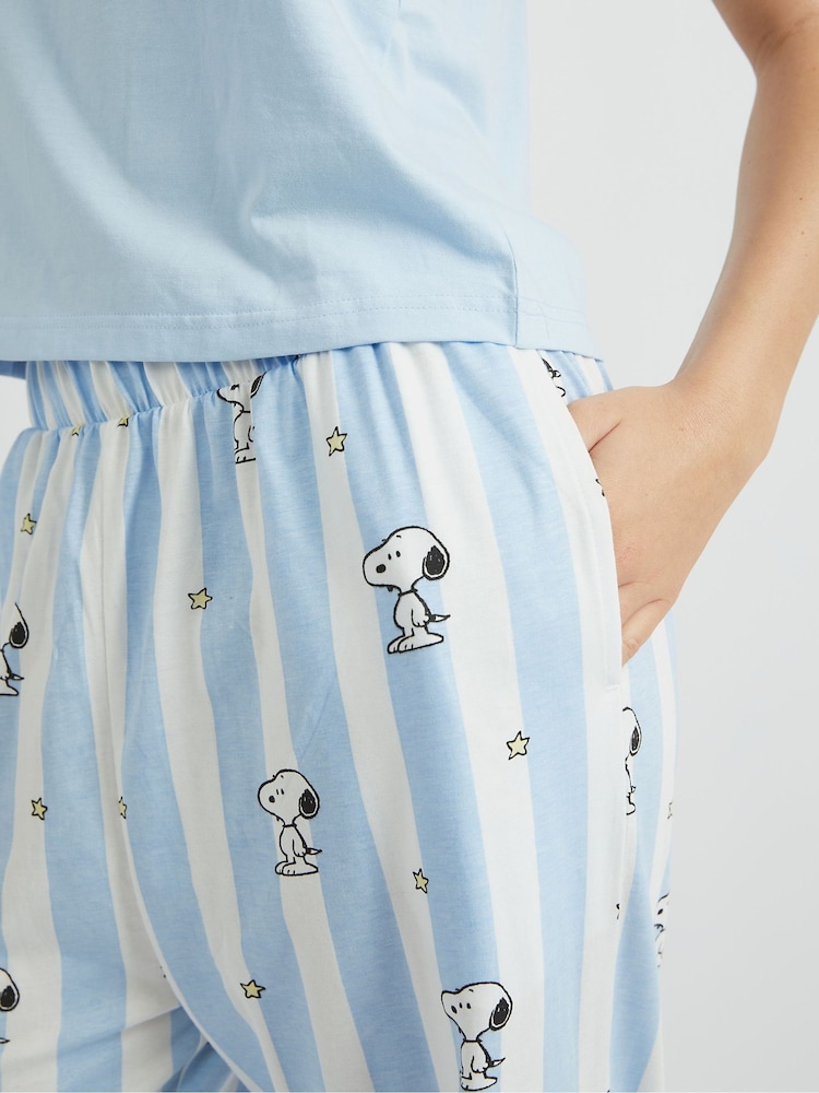 Skinnydip Blue Snoopy x Cami & Trousers Pyjamas Set - Image 5 of 5