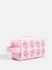 Skinnydip Pink Strawberry Quilted Makeup Bag - Image 3 of 5