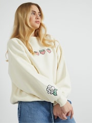 Skinnydip Cream Strawberry Shortcake x Social Club Sweatshirt - Image 3 of 4