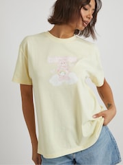 Skinnydip Light Yellow Care Bears x Cheer Bear T-Shirt - Image 2 of 6