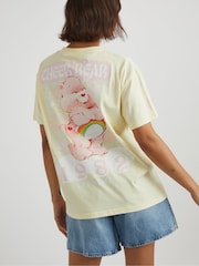 Skinnydip Light Yellow Care Bears x Cheer Bear T-Shirt - Image 4 of 6
