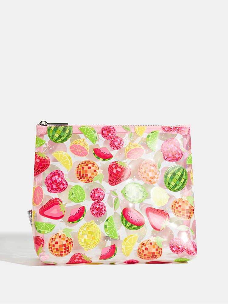 Skinnydip Pink Red Disco Fruit Salad Wash Bag - Image 1 of 4