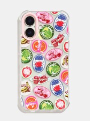 Skinnydip Pink Fruity Graphic Sticker Shock iPhone Case - Image 1 of 4