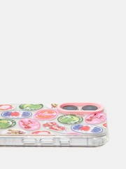 Skinnydip Pink Fruity Graphic Sticker Shock iPhone Case - Image 2 of 4