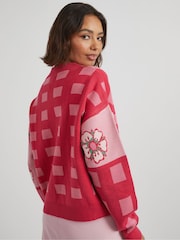Skinnydip Red Strawberry Shortcake Knitted Cardigan - Image 2 of 5