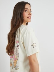 Skinnydip Cream Strawberry Shortcake x Stay Wild T-Shirt - Image 3 of 4