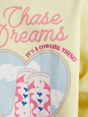 Skinnydip Chase Dreams Not Cowboys Sweatshirt - صورة 5 من 5