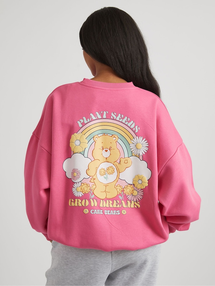 Skinnydip Pink Care Bears x Plant Seeds Grow Dreams Sweatshirt - Image 4 of 4 Skinnydip Pink Care Bears x Plant Seeds Grow Dreams Sweatshirt - Image 4 of 4