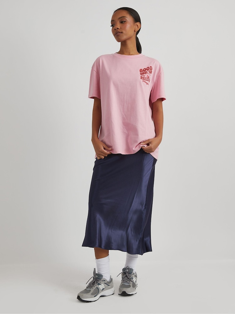 Skinnydip Pink Good Things T-Shirt - Image 1 of 4