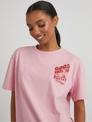 Skinnydip Pink Good Things T-Shirt - Image 4 of 4