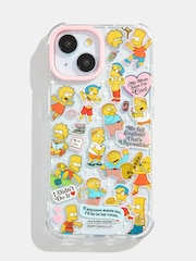 Skinnydip Pink The Simpsons x My Mum Says I'm Cool Sticker Shock iPhone Case - Image 1 of 4