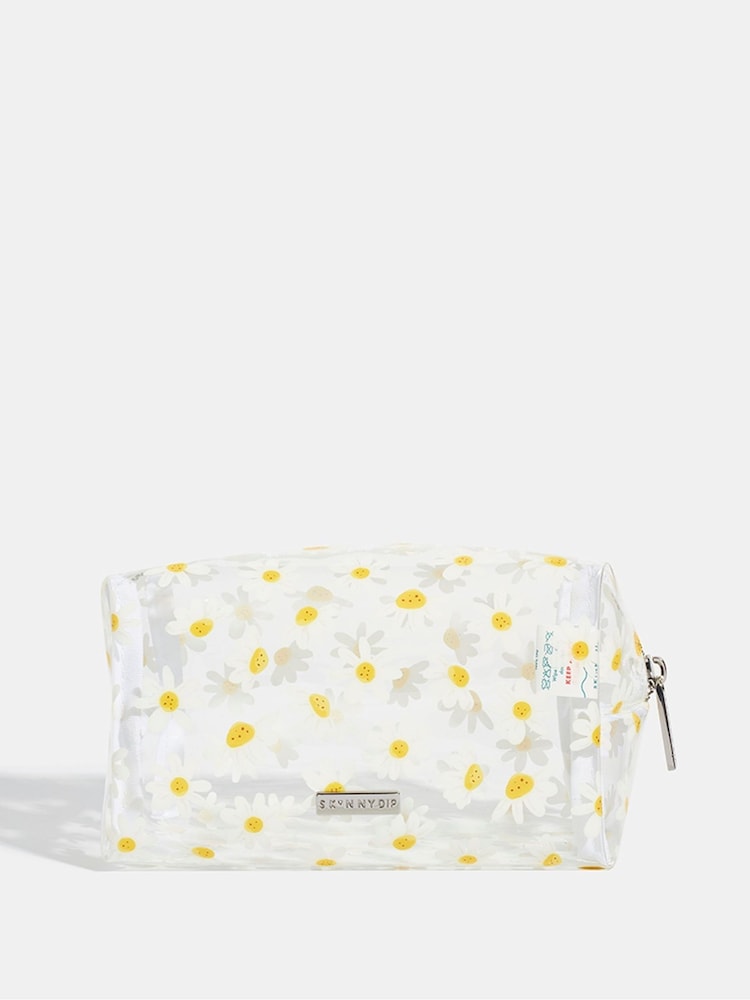 Skinnydip White Cute Daisy Make-Up Bag - Image 2 of 5 Skinnydip White Cute Daisy Make-Up Bag - Image 2 of 5
